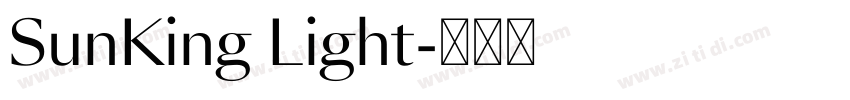 SunKing Light字体转换